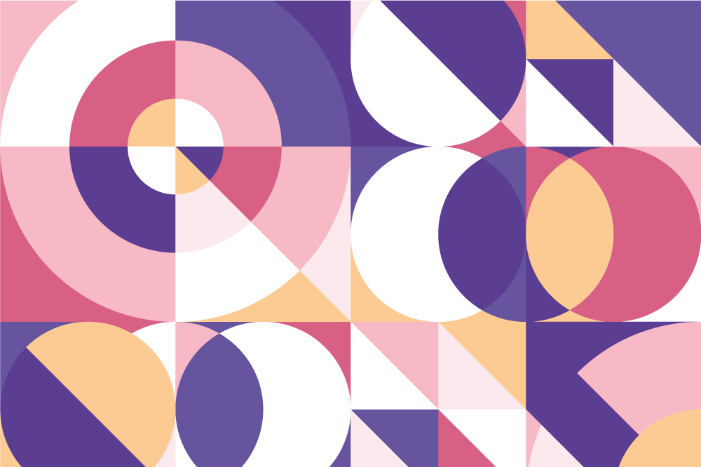 Tovaglietta americana moderna composizione colore geometrica - TenStickers