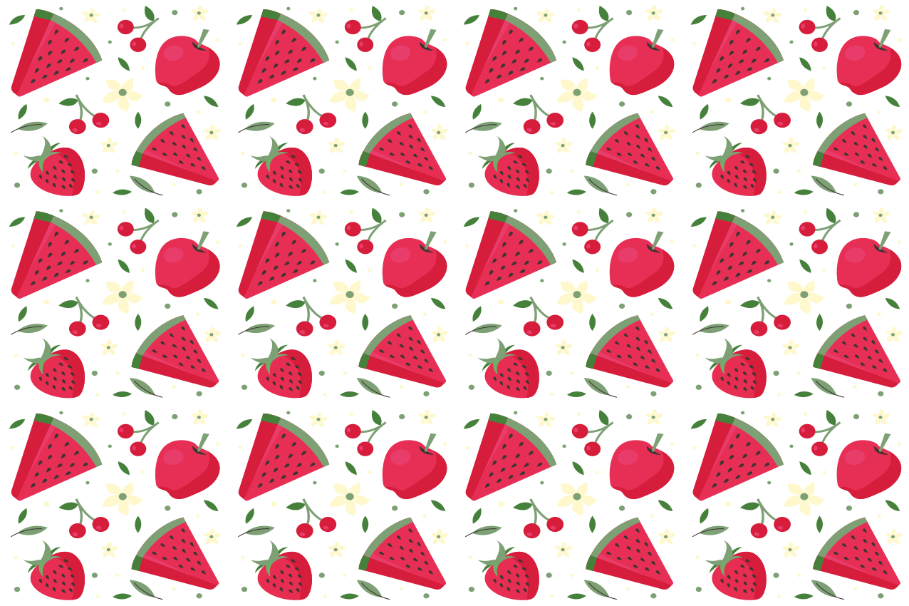 Tovaglietta americana infantile a tema fette di frutta - TenStickers