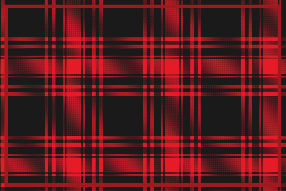 Tovaglietta americana textu superficie a quadri tartan - TenStickers