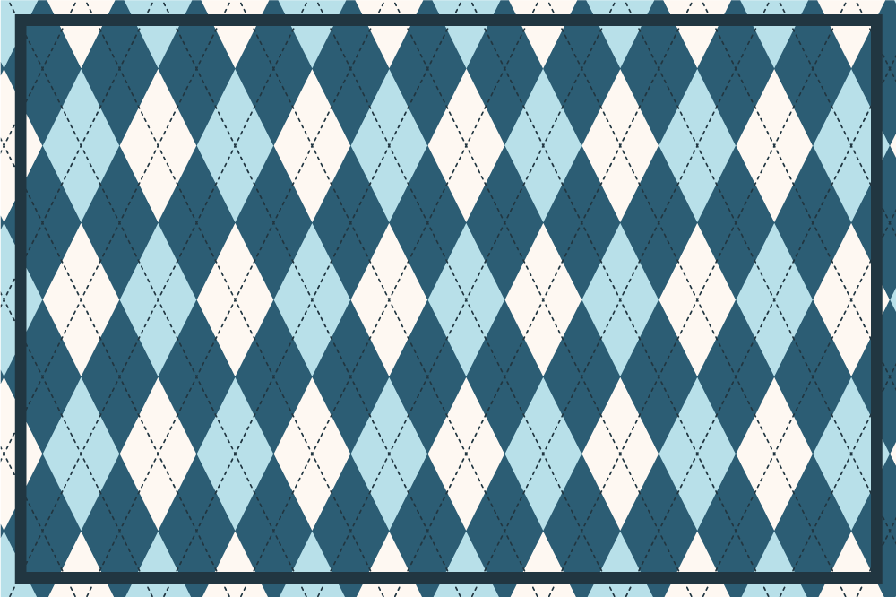 Tovaglietta americana moderna stile a rombi - TenStickers
