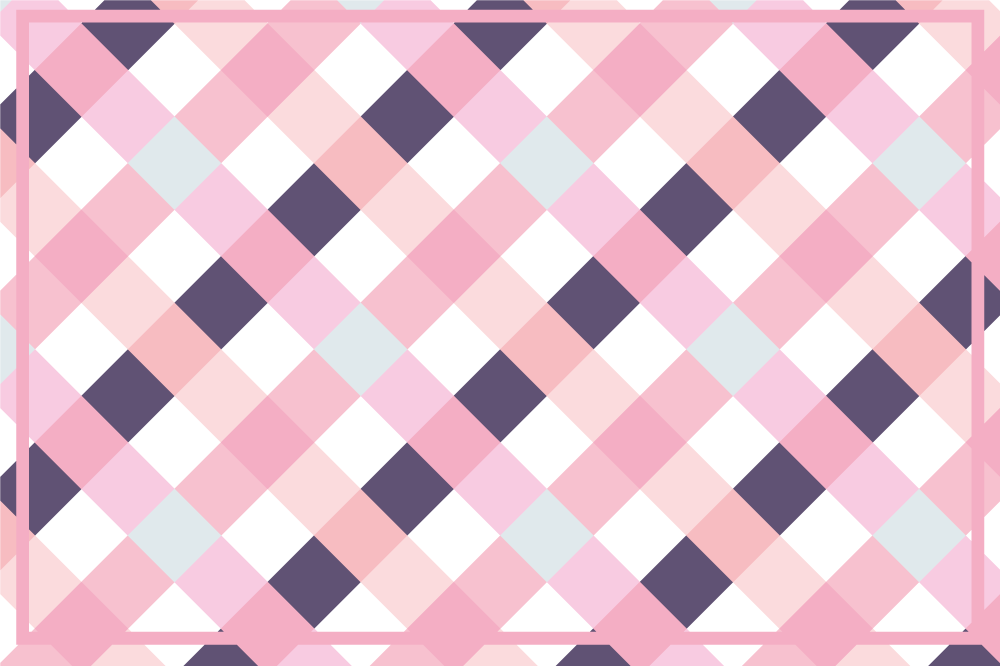 Tovaglietta americana textu motivo plaid con toni soft - TenStickers