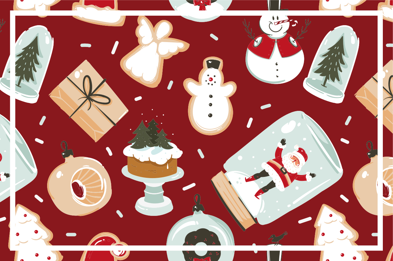 Tovaglietta americana natale motivi festivi - TenStickers