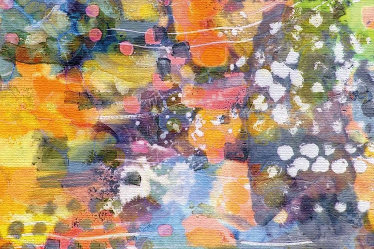 Tovaglietta americana textu esplosione di colori - TenStickers