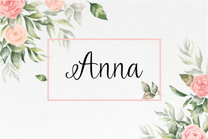 Tovaglietta americana con nome floreale personalizzabile - TenStickers