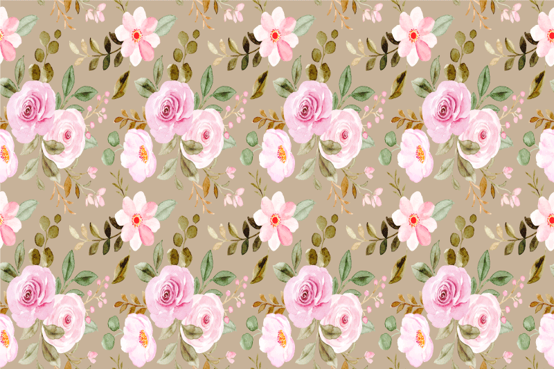 Tovaglietta americana originale motivo botanico - TenStickers