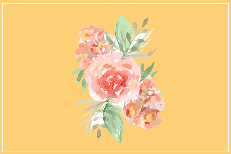 Tovaglietta americana originale con motivo floreale - TenStickers
