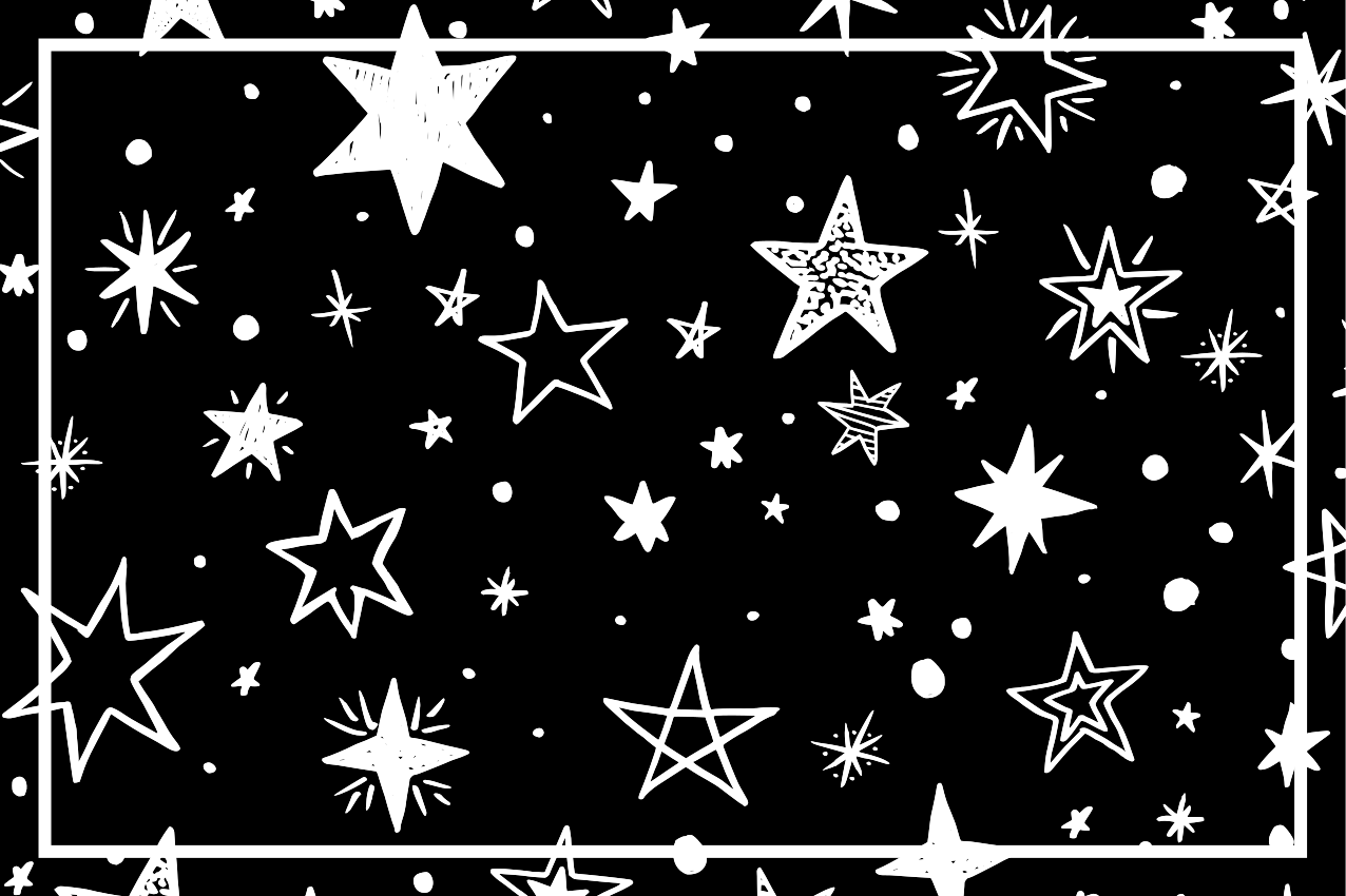 Tovaglietta americana infantile con motivo notte stellata - TenStickers