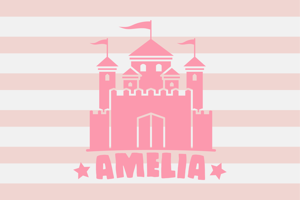 Tovaglietta americana infantile castello con bandierine - TenStickers