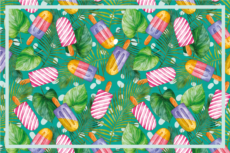Tovaglietta americana originale gelati colorati - TenStickers