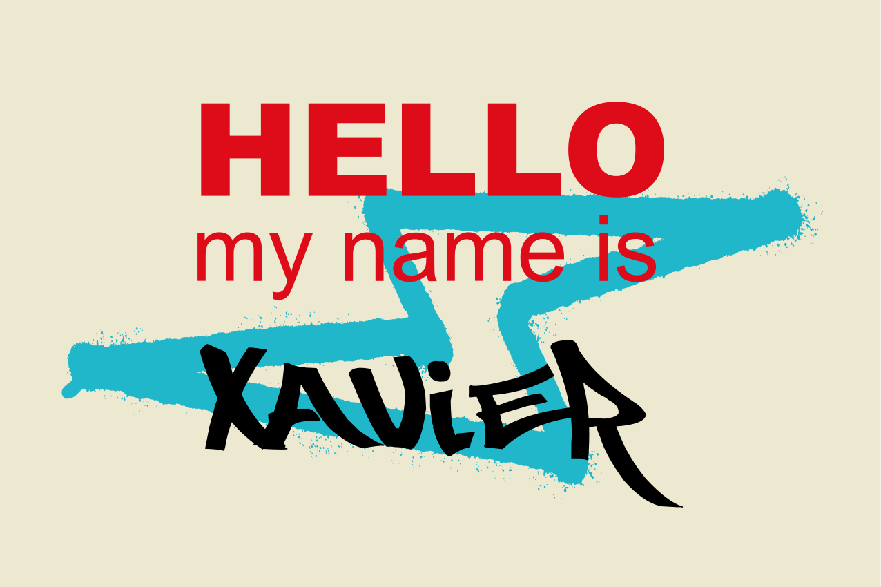 Tovaglietta americana frase annuncio nome personalizzato - TenStickers