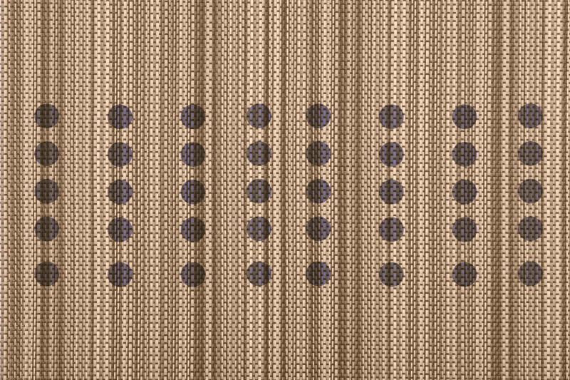 Tovaglietta americana textu superficie marrone elegante - TenStickers