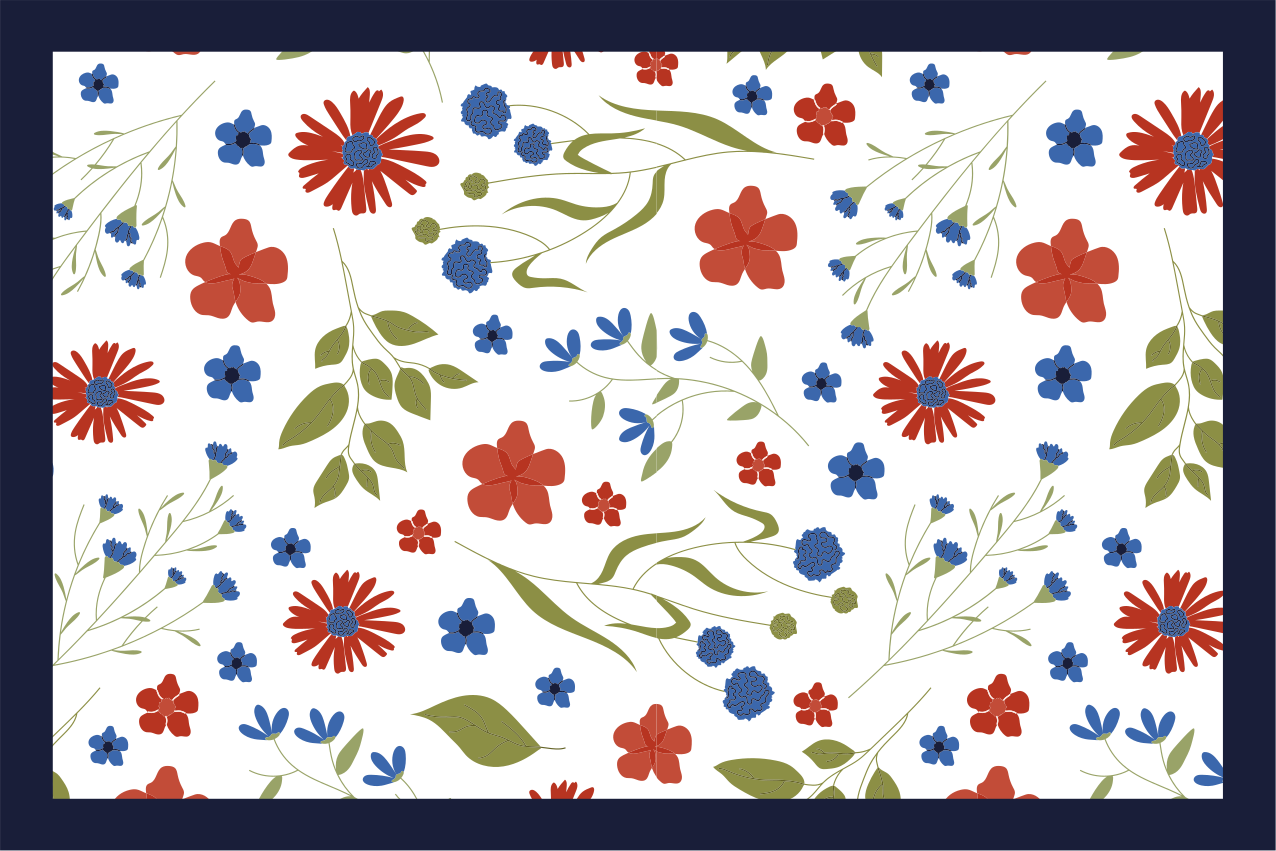 Tovaglietta americana infantile piacere floreale - TenStickers