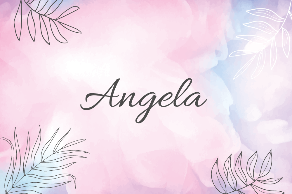 Tovaglietta americana con nome piatto floreale elegante - TenStickers