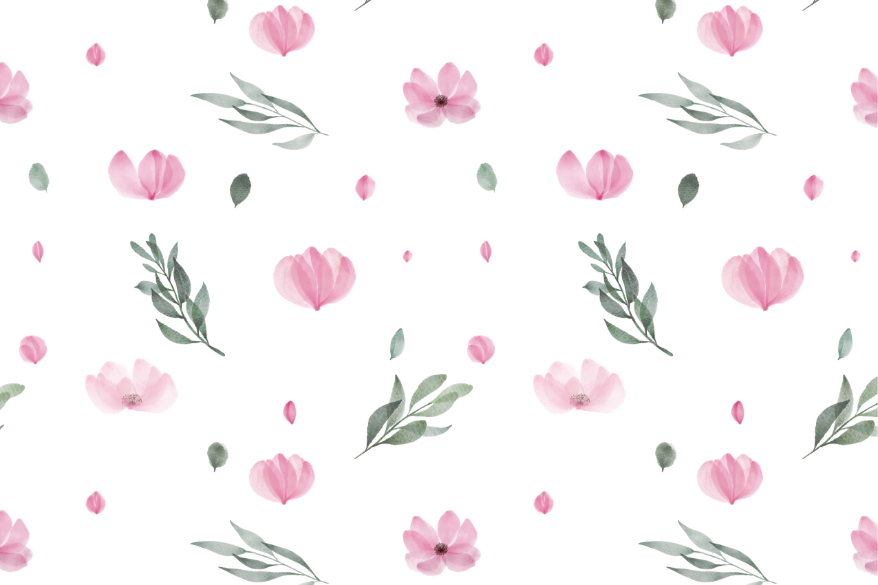 Tovaglietta americana natale motivo floreale tenui - TenStickers