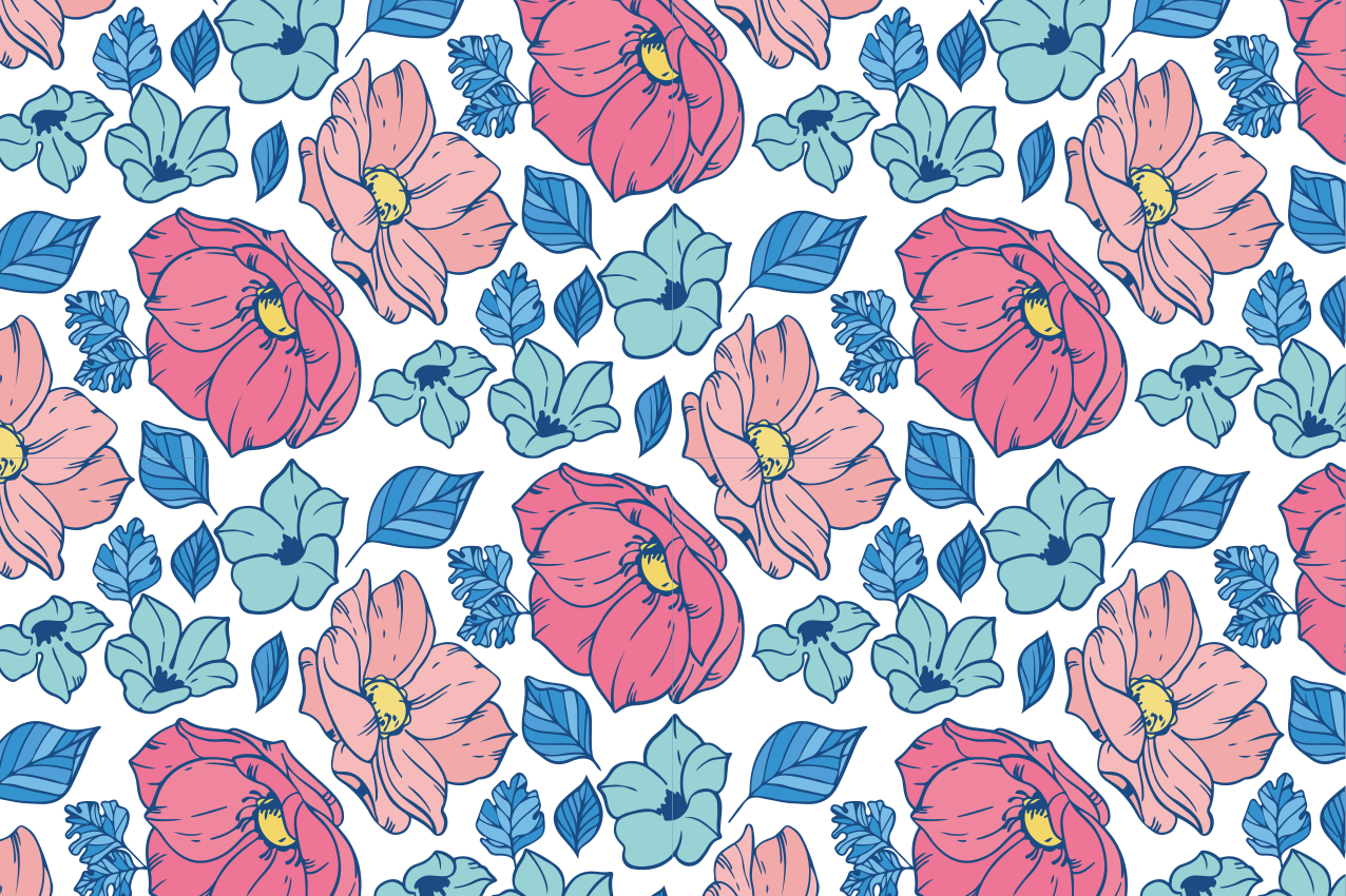 Tovaglietta americana originale arte botanica - TenStickers