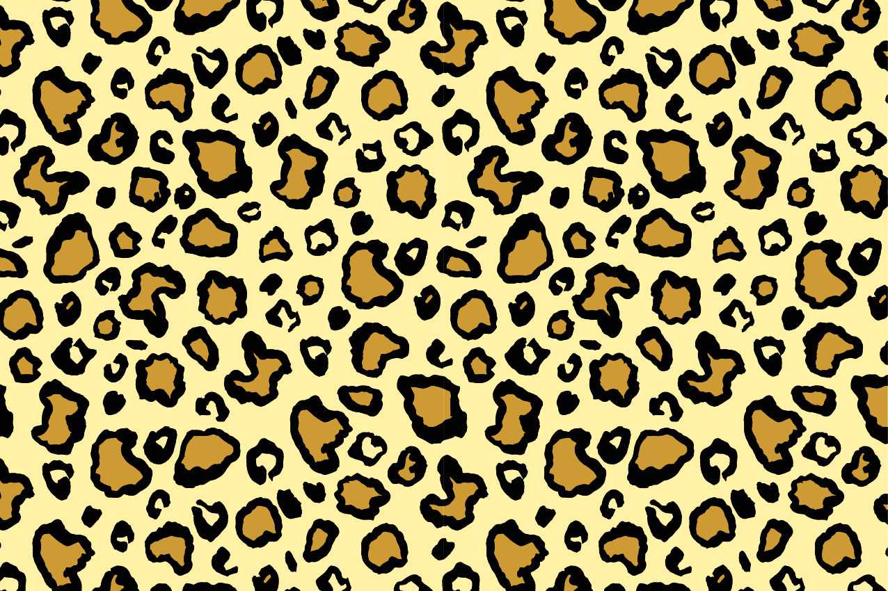 Tovaglietta americana originale motivo pelle di leopardo - TenStickers