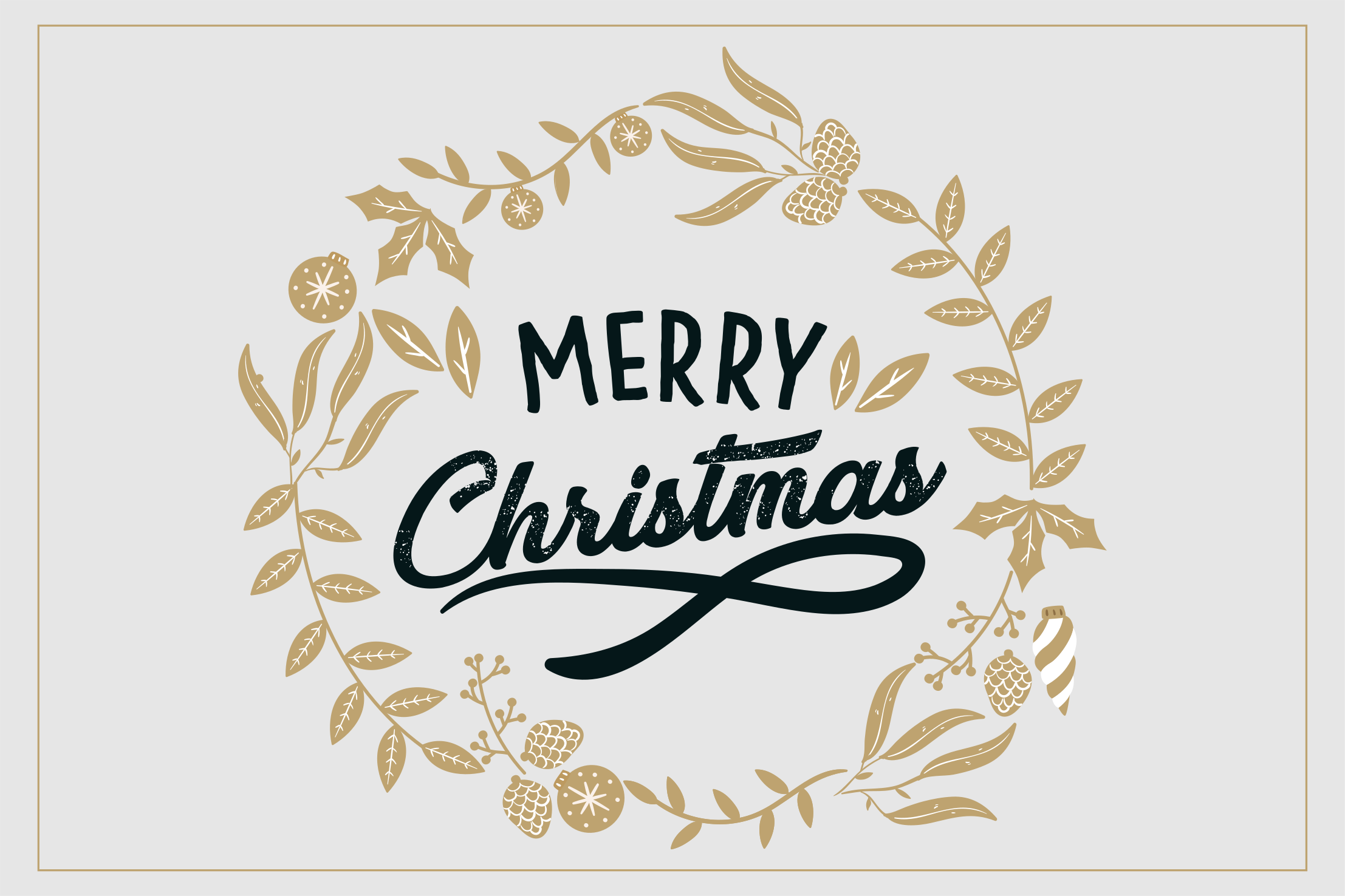 Tovaglietta americana natale ghirlanda di natale - TenStickers