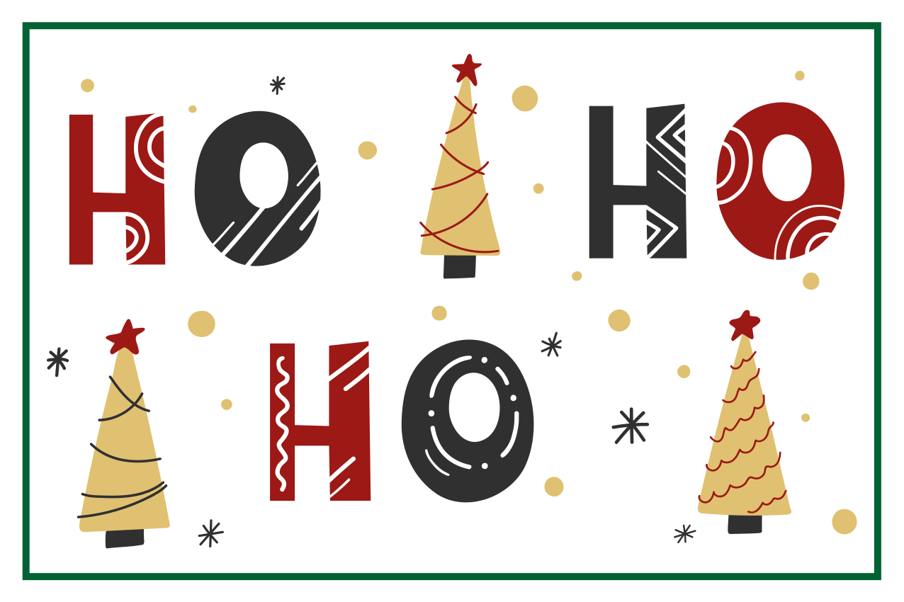 Tovaglietta americana natale motivo albero di natale - TenStickers
