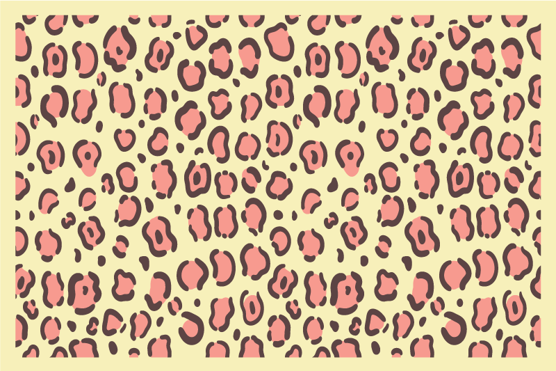 Tovaglietta americana textu stile motivo leopardato - TenStickers