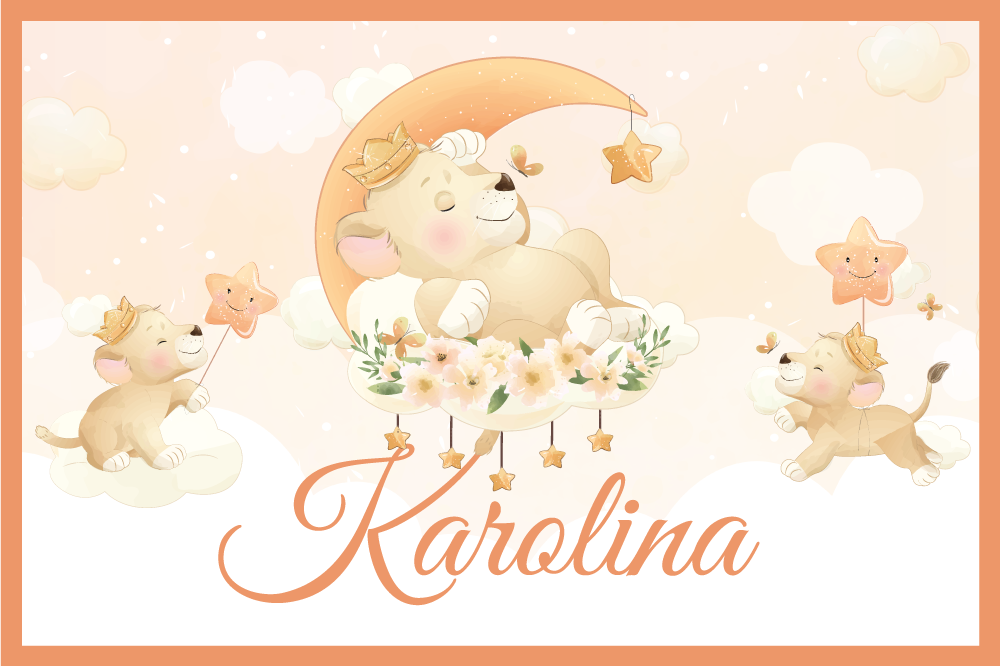 Tovaglietta americana infantile cuccioli di leone giocosi - TenStickers