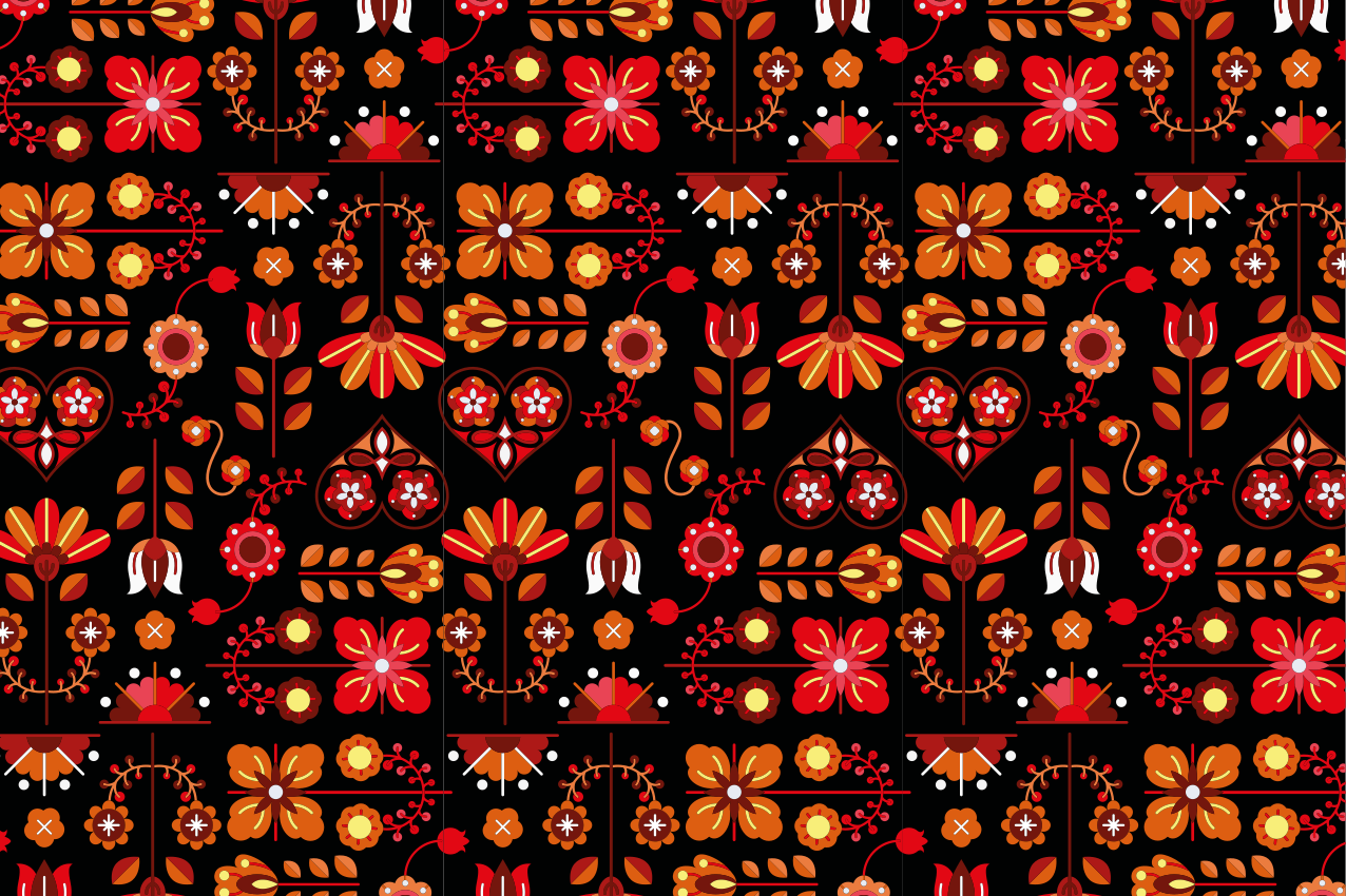 Tovaglietta americana originale composizione botanica vivace - TenStickers