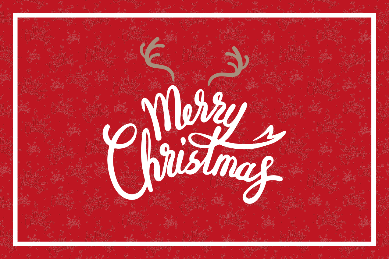 Tovaglietta americana natale auguri di natale gioiosi - TenStickers