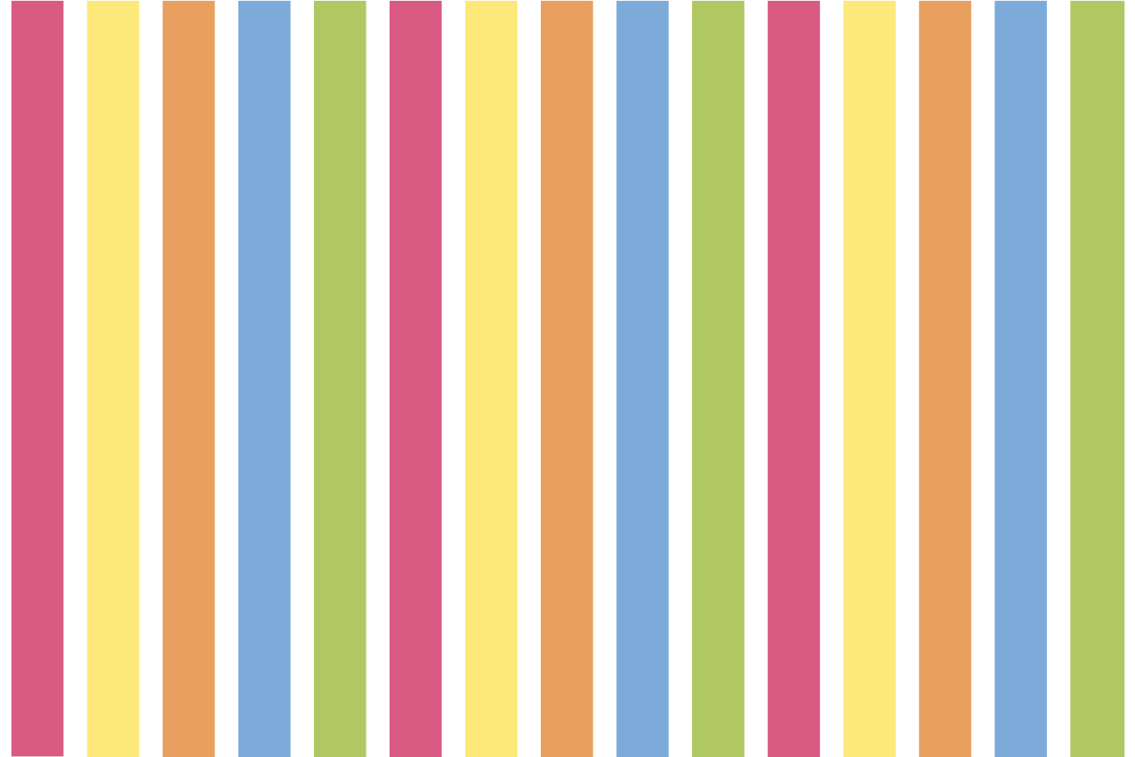 Tovaglietta americana moderna sfondo a righe colorate - TenStickers