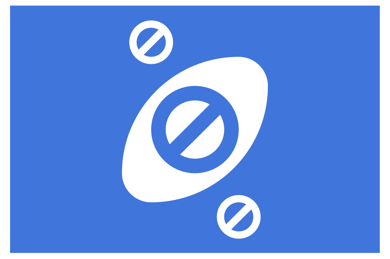 Tovaglietta americana moderna con accento blu minimalista - TenStickers