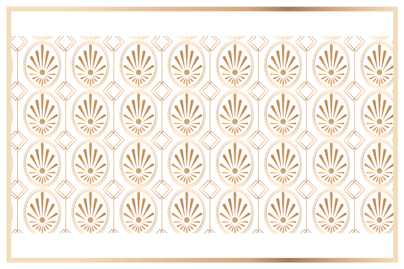 Tovaglietta americana moderna elemento foglia elegante - TenStickers