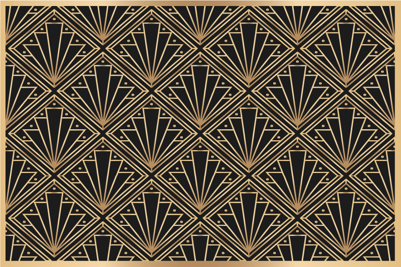 Tovaglietta americana textu motivo art deco - TenStickers