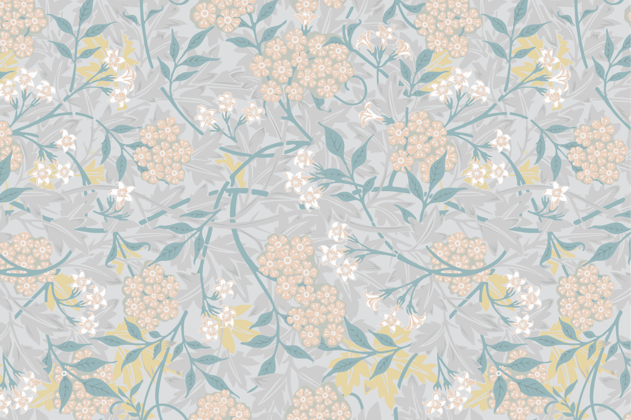 Tovaglietta americana textu texture floreale - TenStickers