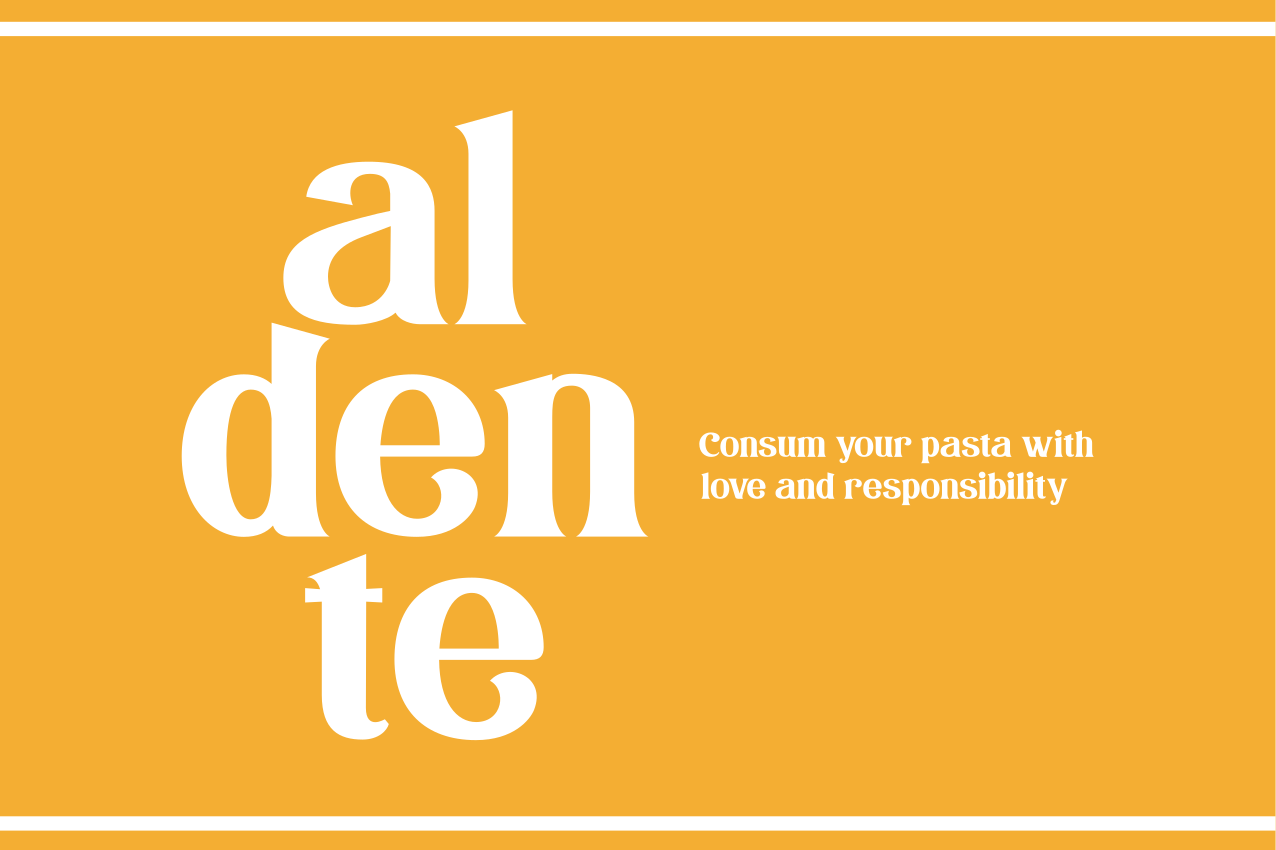 Tovaglietta americana frase promemoria culinario aldente - TenStickers