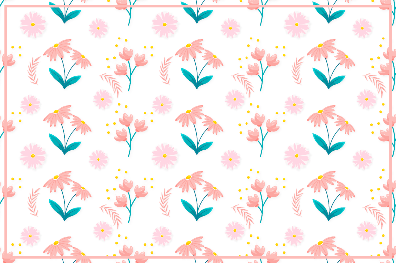 Tovaglietta americana originale a motivi floreali - TenStickers