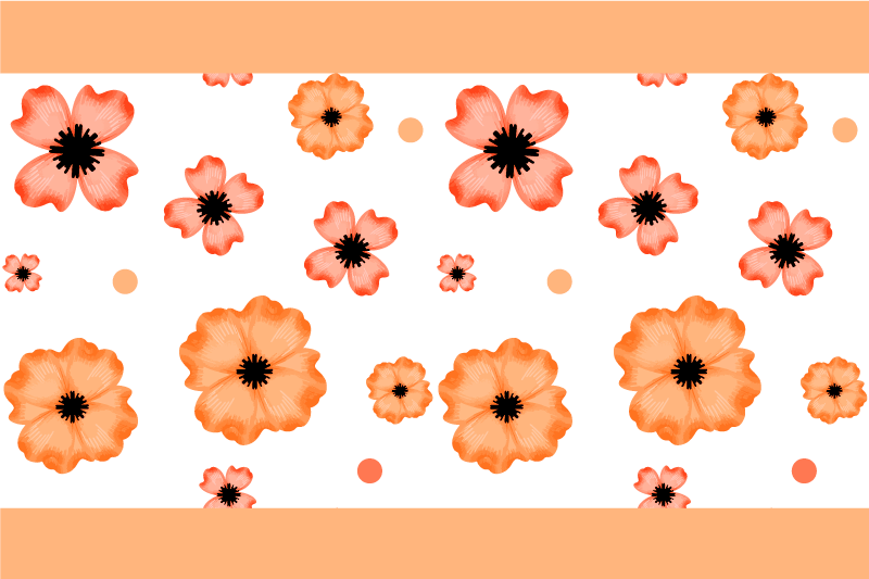 Tovaglietta americana infantile ispirazione floreale - TenStickers