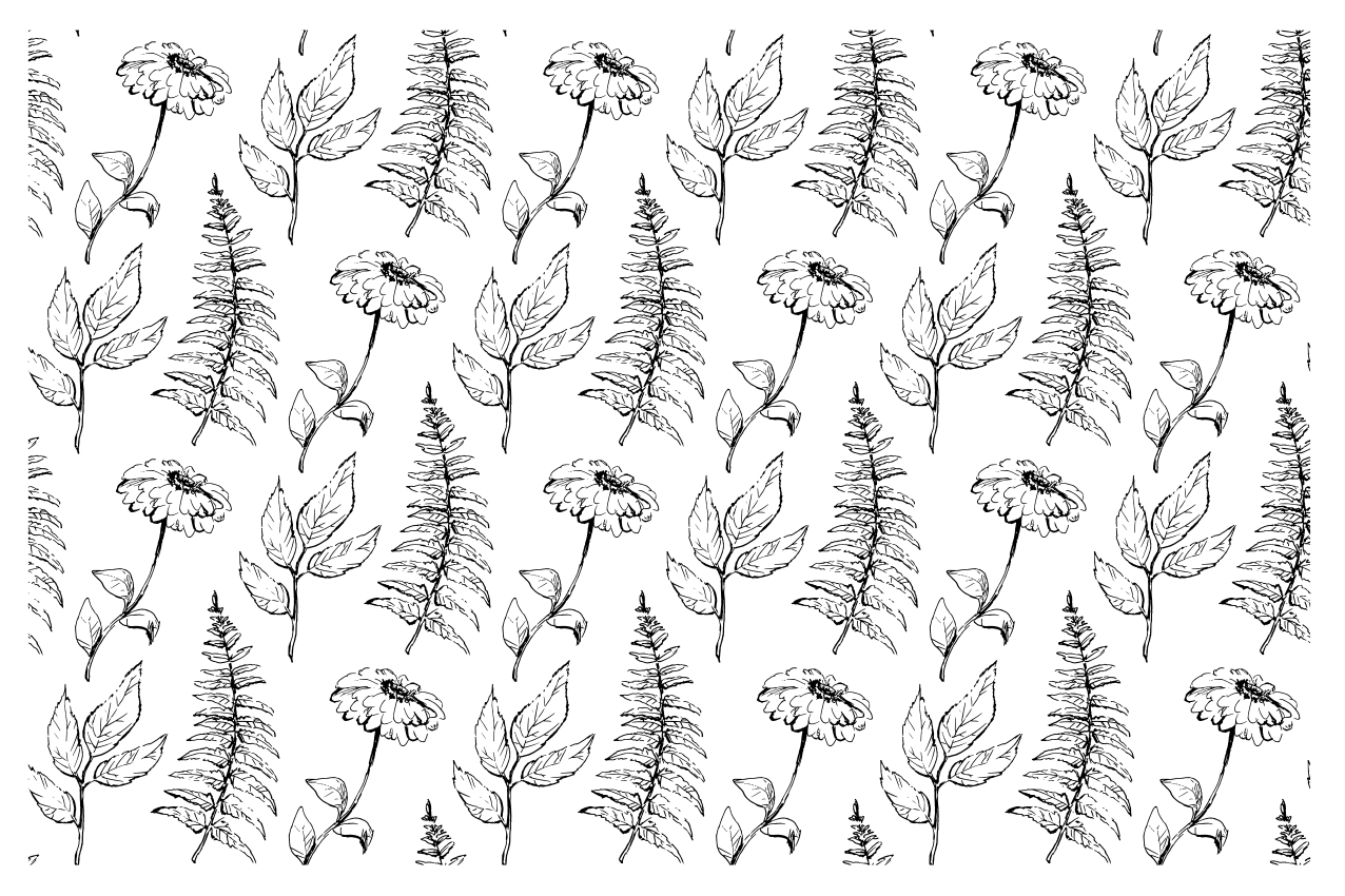 Tovaglietta americana textu sfondo botanico - TenStickers