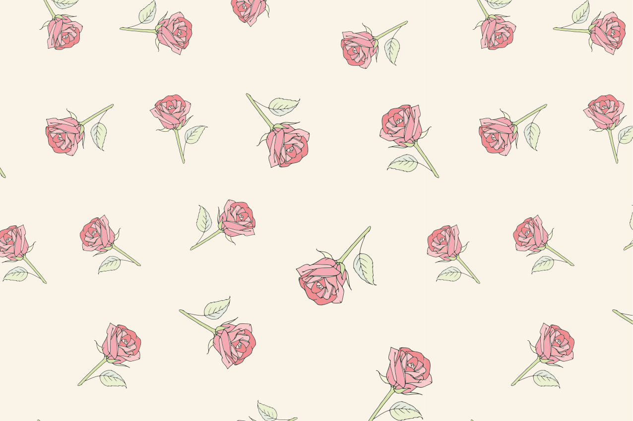 Tovaglietta americana originale motivo floreale rose - TenStickers