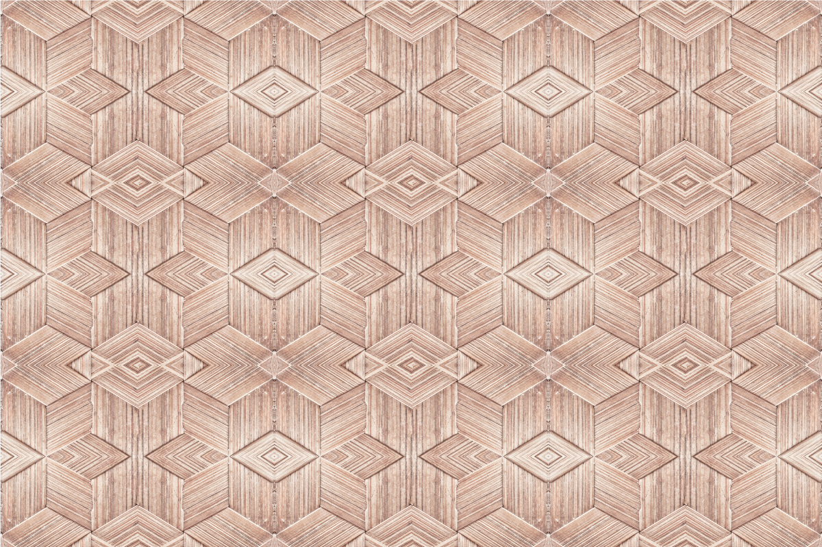 Tovaglietta americana textu motivo geometrico in legno - TenStickers