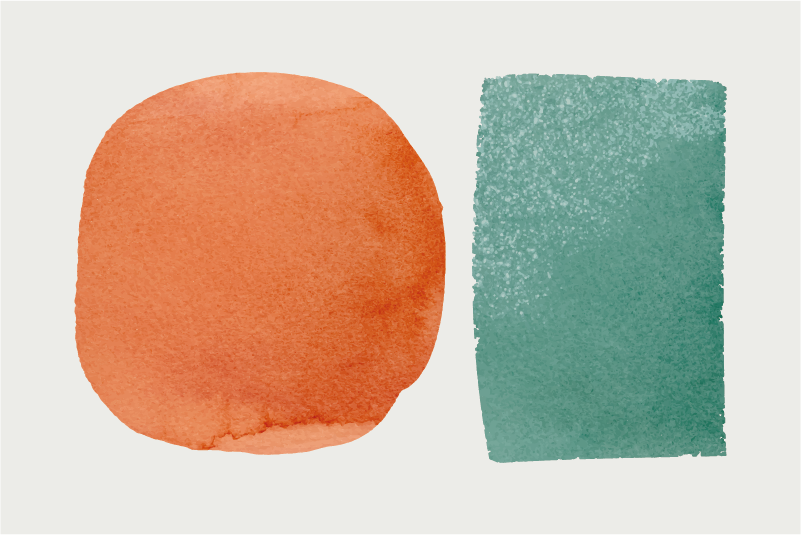 Tovaglietta americana textu macchie di colore astratte - TenStickers