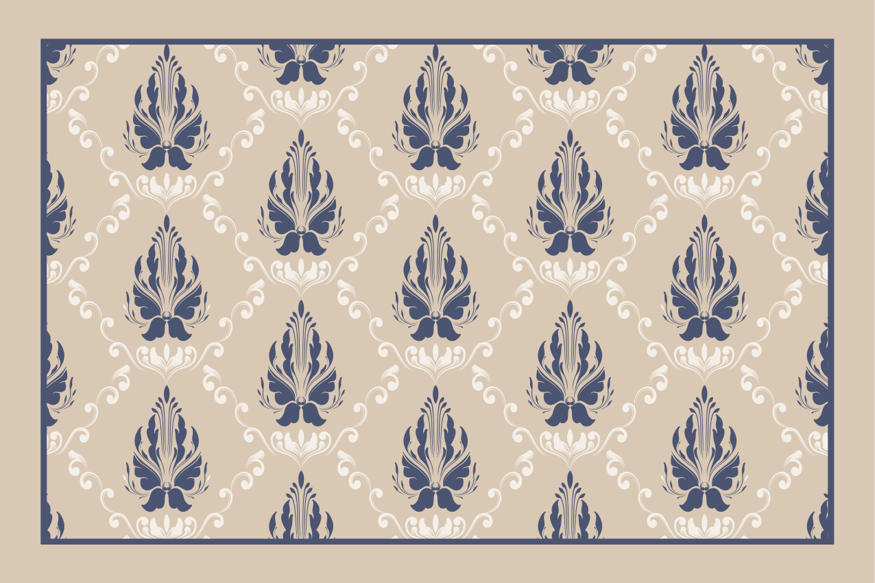 Tovaglietta americana textu idea foglia elegante - TenStickers