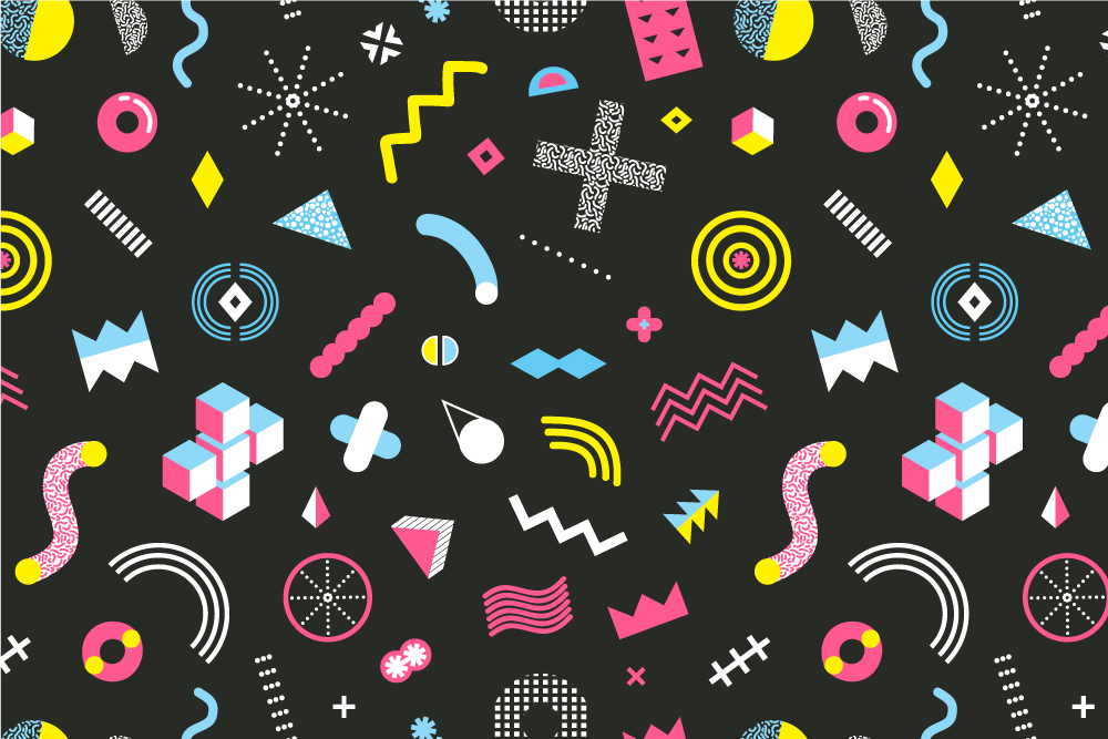 Tovaglietta americana originale componenti geometrici vivaci - TenStickers