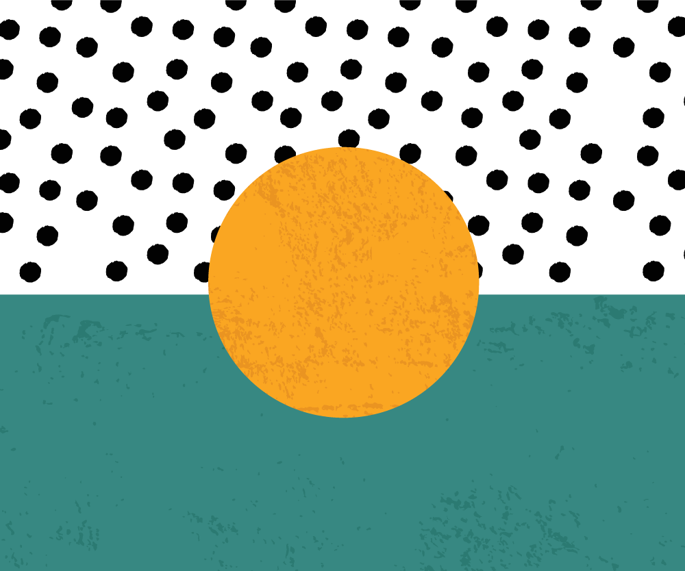 Tovaglietta americana moderna base a pois audaci - TenStickers