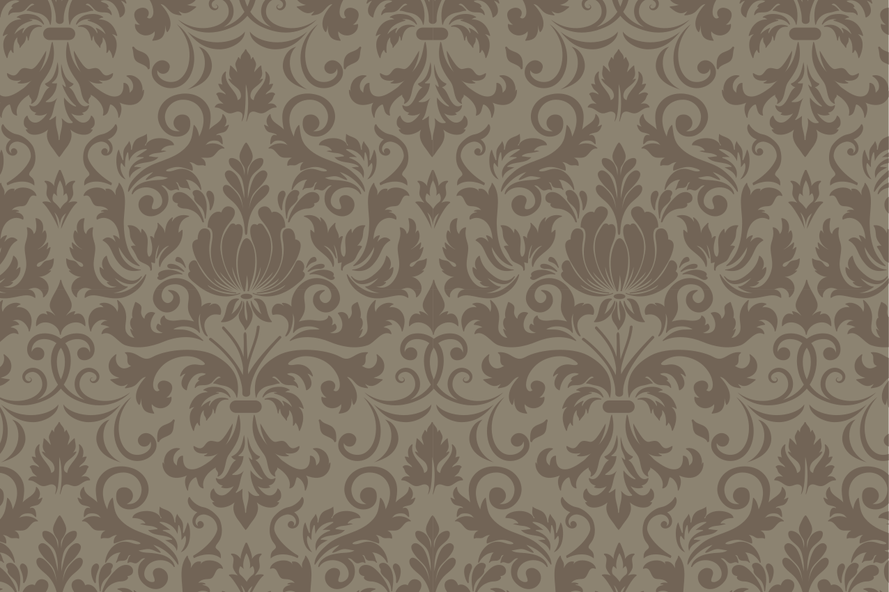 Tovaglietta americana textu concetto botanico intricato - TenStickers