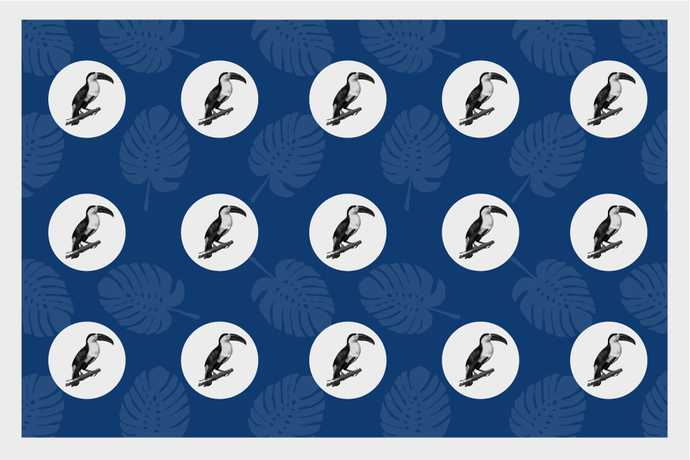 Tovaglietta americana originale con motivo uccelli tropicali - TenStickers