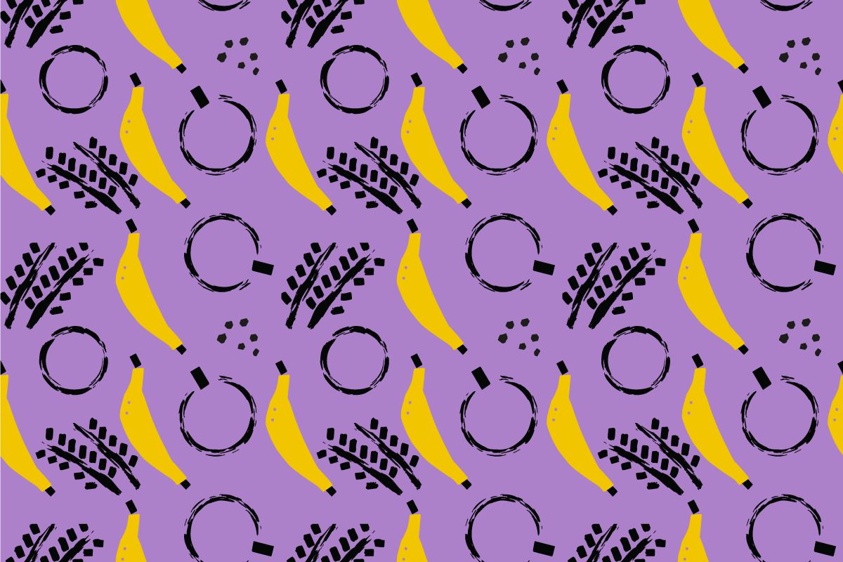 Tovaglietta americana originale motivo a banana - TenStickers