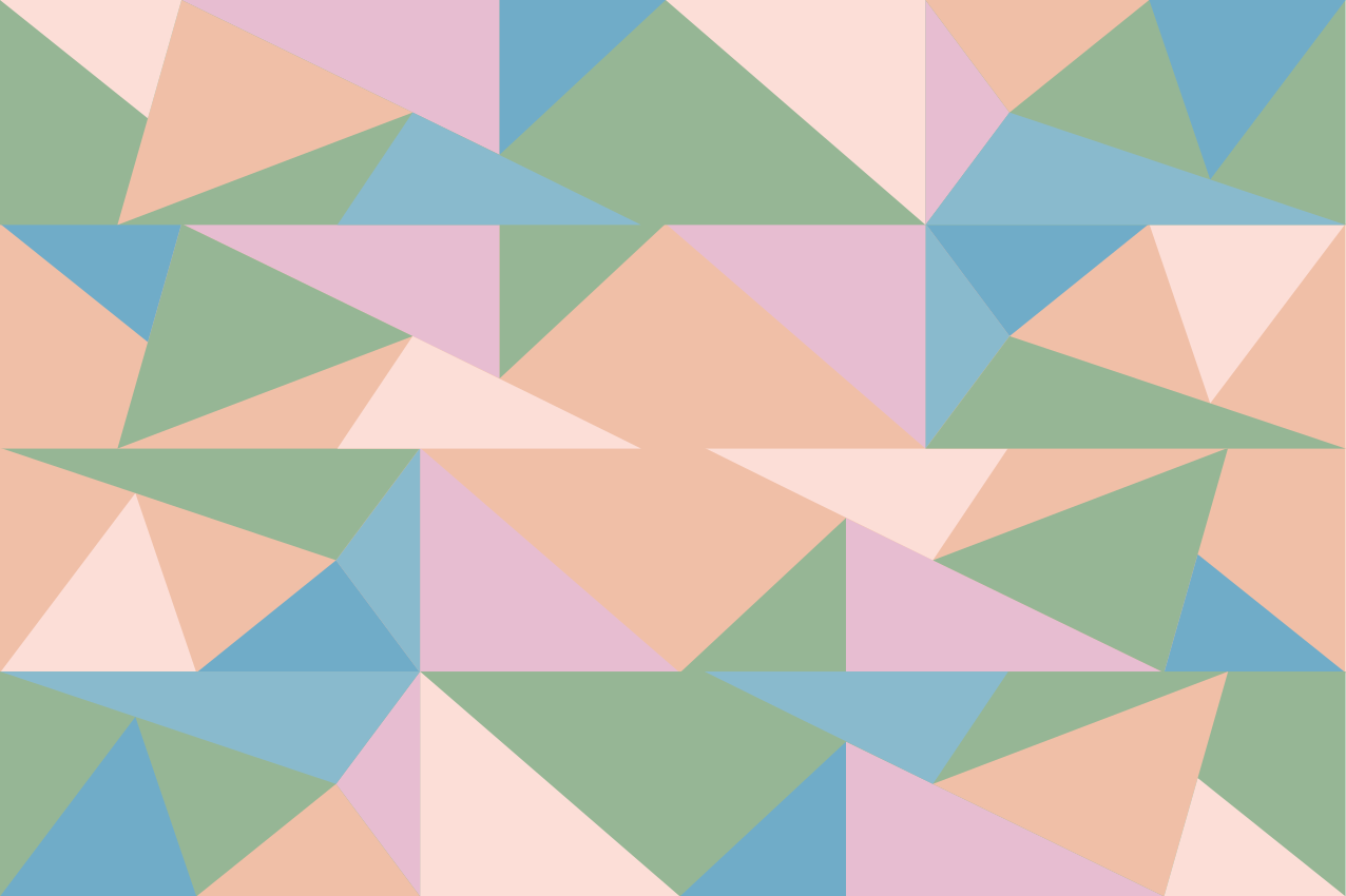 Tovaglietta americana moderna motivi geometrici pastello - TenStickers