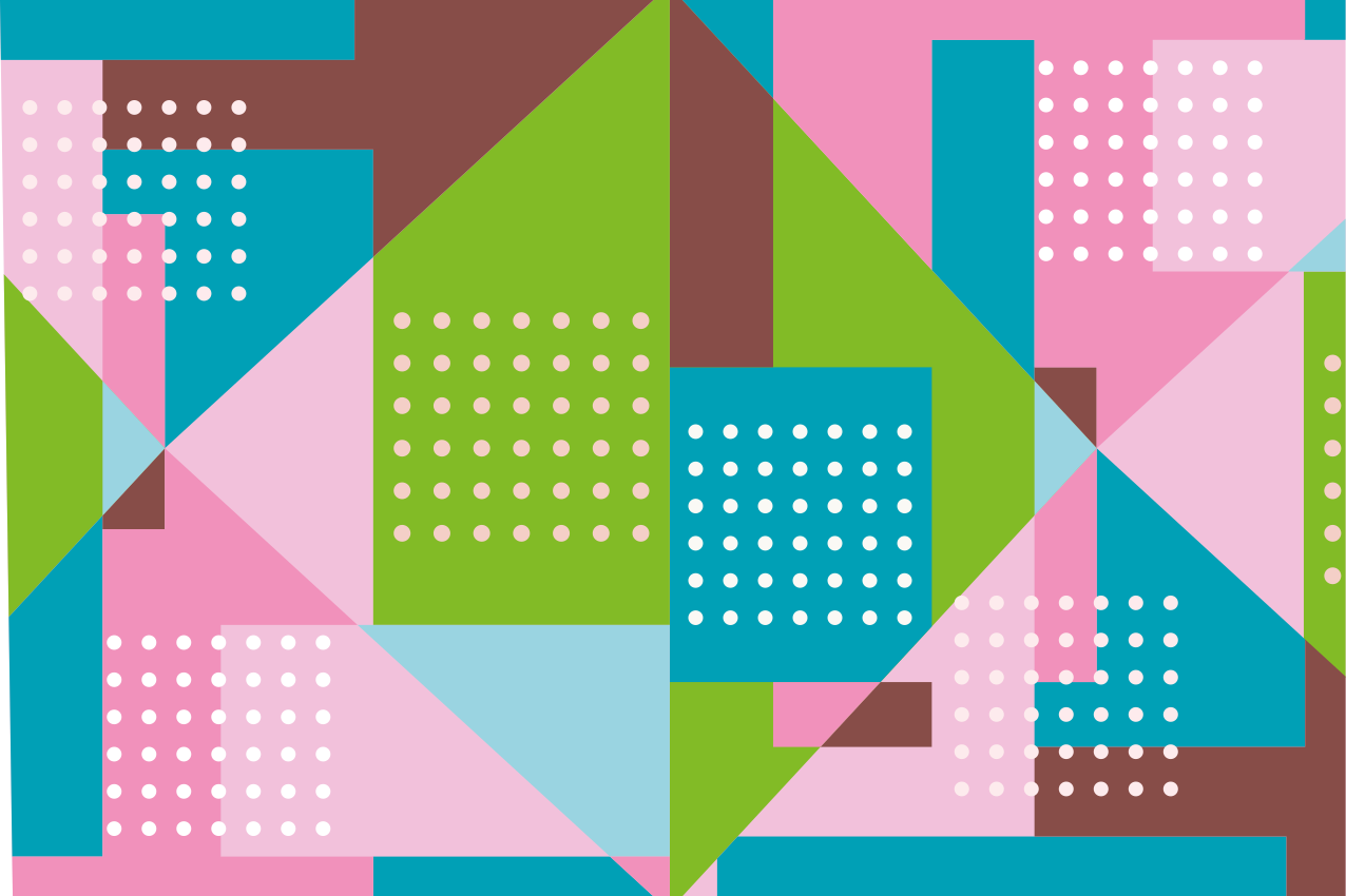 Tovaglietta americana moderna idea geometrica vivace - TenStickers