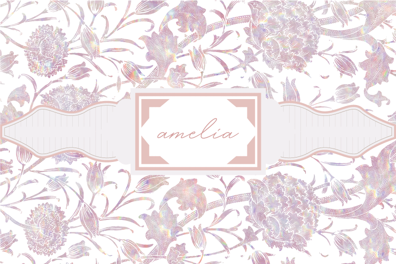 Tovaglietta in vinile con nome personalizzato - TenStickers