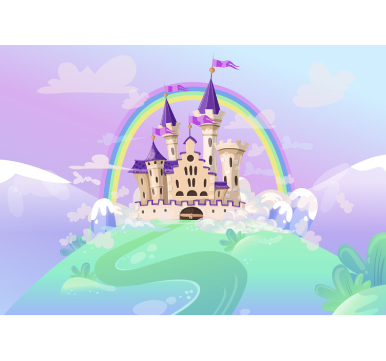 Fotomurale con castello delle principesse - TenStickers