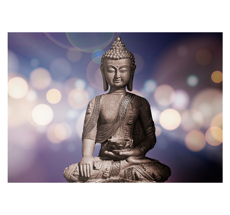 Stupendo fotomurale Zen Buddha color ametista - TenStickers