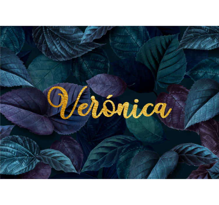 Fotomurale fiori elegante motivo a foglia - TenStickers